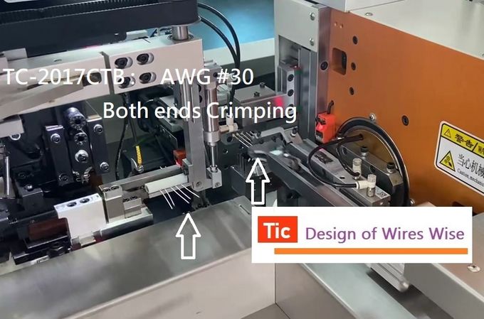 TC-2017CTB : 2-IN-1 Machine   'Both ends Crimping + 1 end Crimp/1 end Tin'  (Max. 3M in wire lenght   AWG #22 - #30)